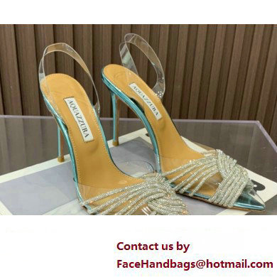 Aquazzura Heel 10.5cm Gatsby Sling PVC Slingback 02 2023