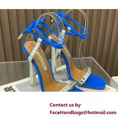 Aquazzura Heel 11.5cm Rock Chic Sandals Blue 2023