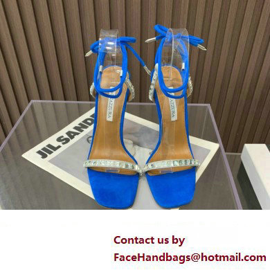 Aquazzura Heel 11.5cm Rock Chic Sandals Blue 2023