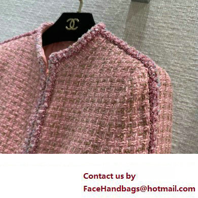 CHANEL PINK tweed jacket 2023