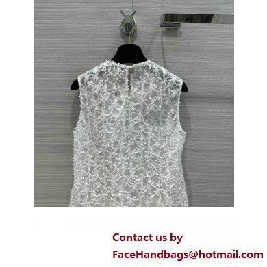 CHANEL WHITE LACE VEST 2023