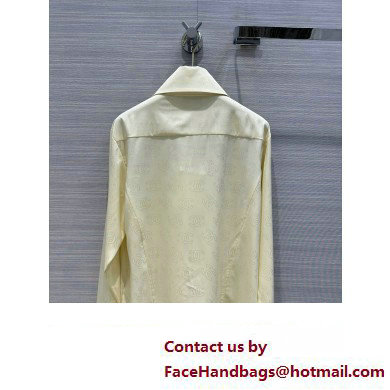 CHANEL WHITE SILK SHIRT 2023