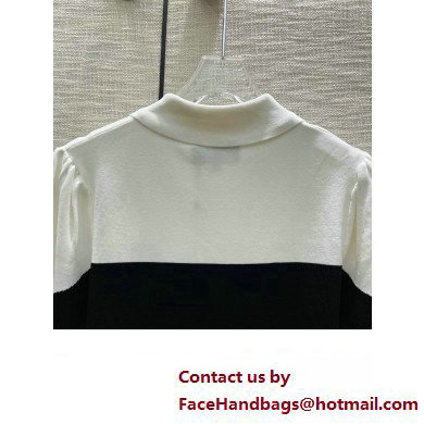 CHANEL black/white camellia polo T-SHIRT 02 2023