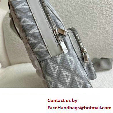 Dior Gray CD Diamond Canvas Mini Rider Sling Bag 2023