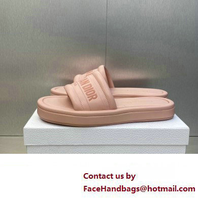 Dior Heel 3cm Every-D Slides in Embossed Lambskin Pink 2023