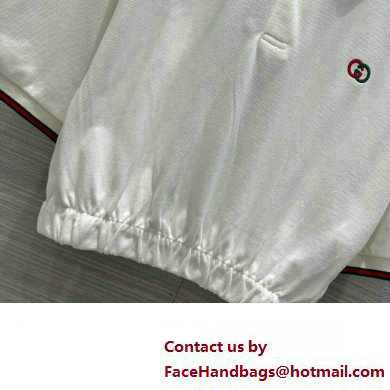 GUCCI Cotton piquet polo shirt with Web 717419 2023