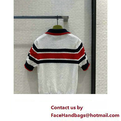 GUCCI Cotton striped polo top 743308 2023