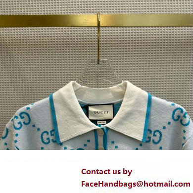 GUCCI GG knit cotton piquet polo 741962 2023