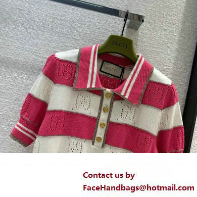 GUCCI Striped GG cotton sweater 739717 2023