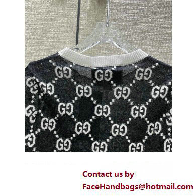 GUCCI TULLE GG TOP BLACK 2023