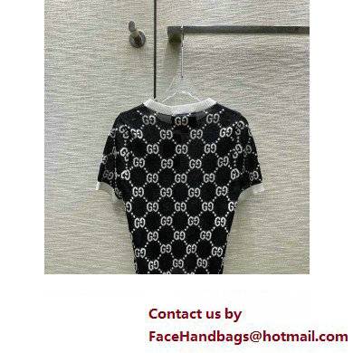 GUCCI TULLE GG TOP BLACK 2023