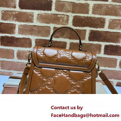 Gucci GG Matelasse handbag 736877 Brown 2023