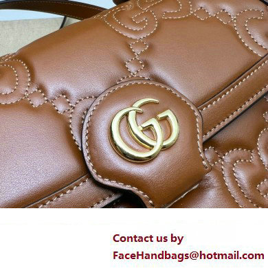 Gucci GG Matelasse handbag 736877 Brown 2023