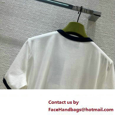 Gucci Interlocking G Web cotton jersey T-shirt off white 2023