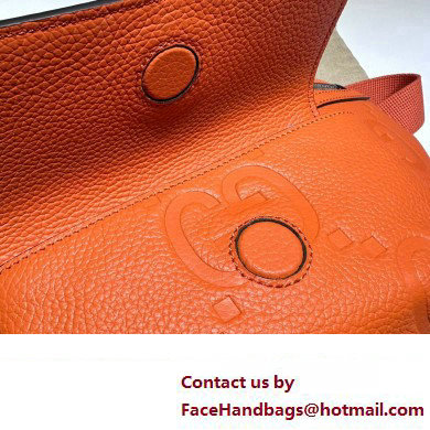 Gucci Leather Jumbo GG belt Bag 645093 Orange 2023