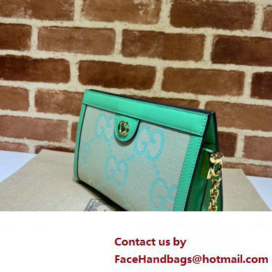 Gucci Ophidia jumbo GG small shoulder bag 503877 Green 2023