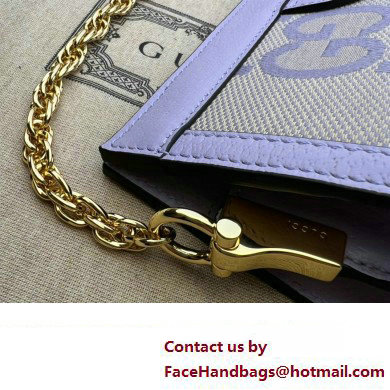 Gucci Ophidia jumbo GG small shoulder bag 503877 Lilac 2023