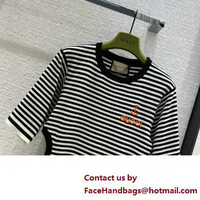 Gucci Striped cotton T-shirt dress 2023