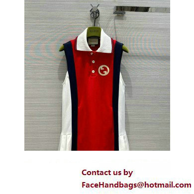 Gucci Technical jersey polo dress 2023