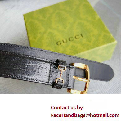 Gucci Width 3cm Caiman belt with Horsebit 01 2023