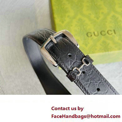 Gucci Width 3cm Caiman belt with Horsebit 02 2023