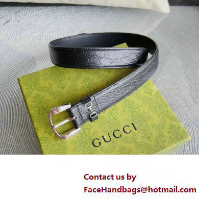 Gucci Width 3cm Caiman belt with Horsebit 02 2023