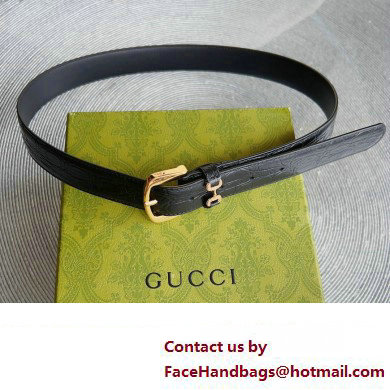 Gucci Width 3cm Caiman belt with crystal Horsebit 01 2023