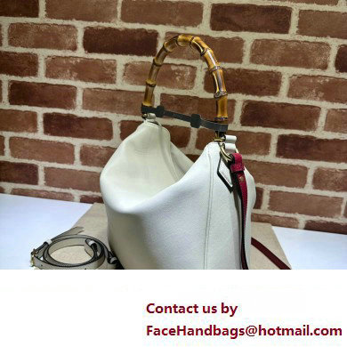 Gucci leather Diana large shoulder bag 746245 White 2023