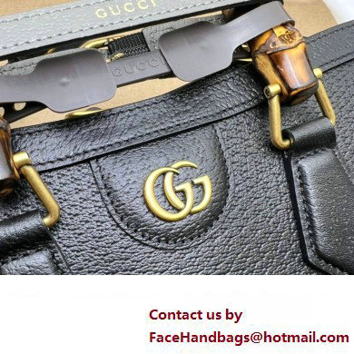 Gucci leather Diana small shoulder bag 735153 Black 2023