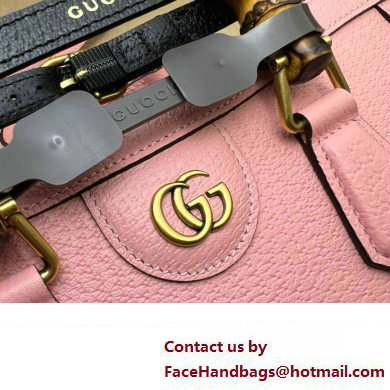 Gucci leather Diana small shoulder bag 735153 Pink 2023