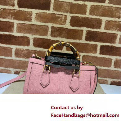 Gucci leather Diana small shoulder bag 735153 Pink 2023