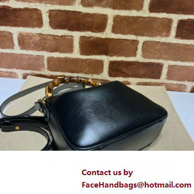 Gucci leather Diana small shoulder bag 746251 Black 2023