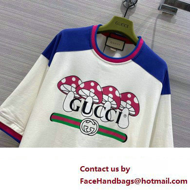 Gucci mushroom print jersey T-shirt 753307 2023