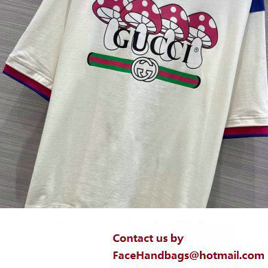 Gucci mushroom print jersey T-shirt 753307 2023