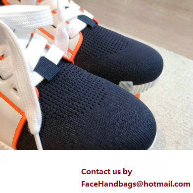 Hermes Knit and calfskin Depart Women/Men Sneakers 01 2023