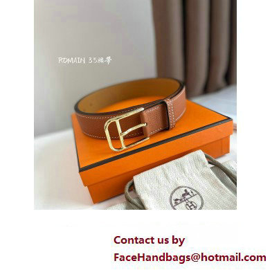 Hermes Romain 35 belt 01 2023