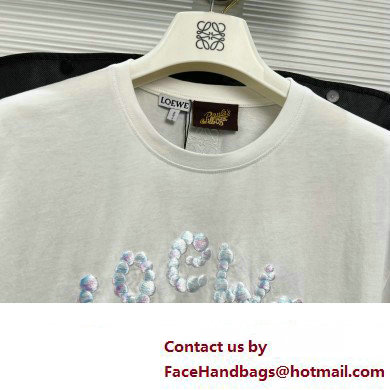 LOEWE bubble T-shirt in cotton WHITE 2023