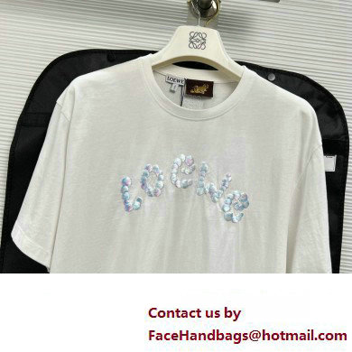 LOEWE bubble T-shirt in cotton WHITE 2023