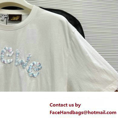 LOEWE bubble T-shirt in cotton WHITE 2023