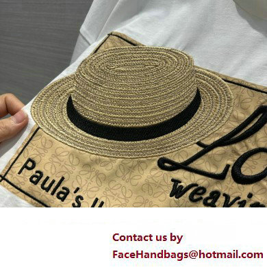 LOEWE hat T-shirt in cotton white 2023