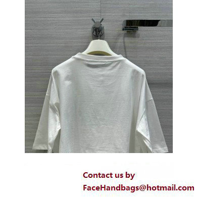 LOEWE hat T-shirt in cotton white 2023