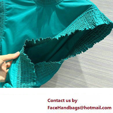 LOUIS VUITTON RUFFLE TRIM TOP GREEN 2023