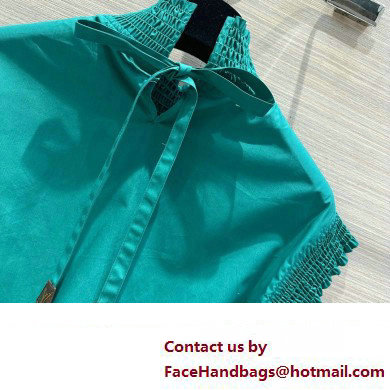 LOUIS VUITTON RUFFLE TRIM TOP GREEN 2023