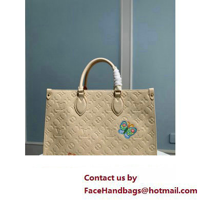 LV x YK OnTheGo MM TOTE BAG M46416 WHITE 2023