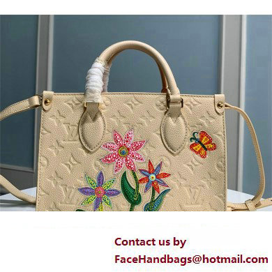 LV x YK OnTheGo PM TOTE BAG M21732 white 2023