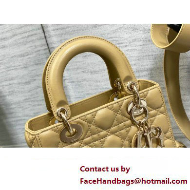 Lady Dior Small Bag in Cannage Lambskin beige 2023