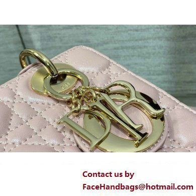 Lady Dior Small Bag in Cannage Lambskin pink 2023