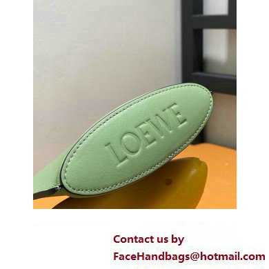 Loewe Dice pocket Pouch Bag in classic calfskin bag Light Green