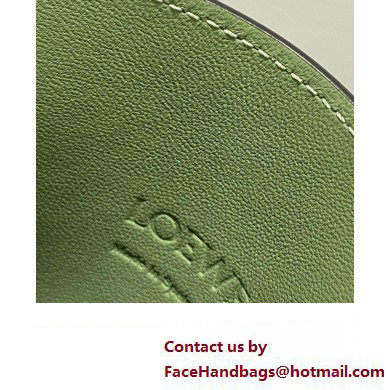 Loewe Dice pocket Pouch Bag in classic calfskin bag Light Green