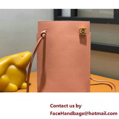 Loewe Dice pocket Pouch Bag in classic calfskin bag Pink